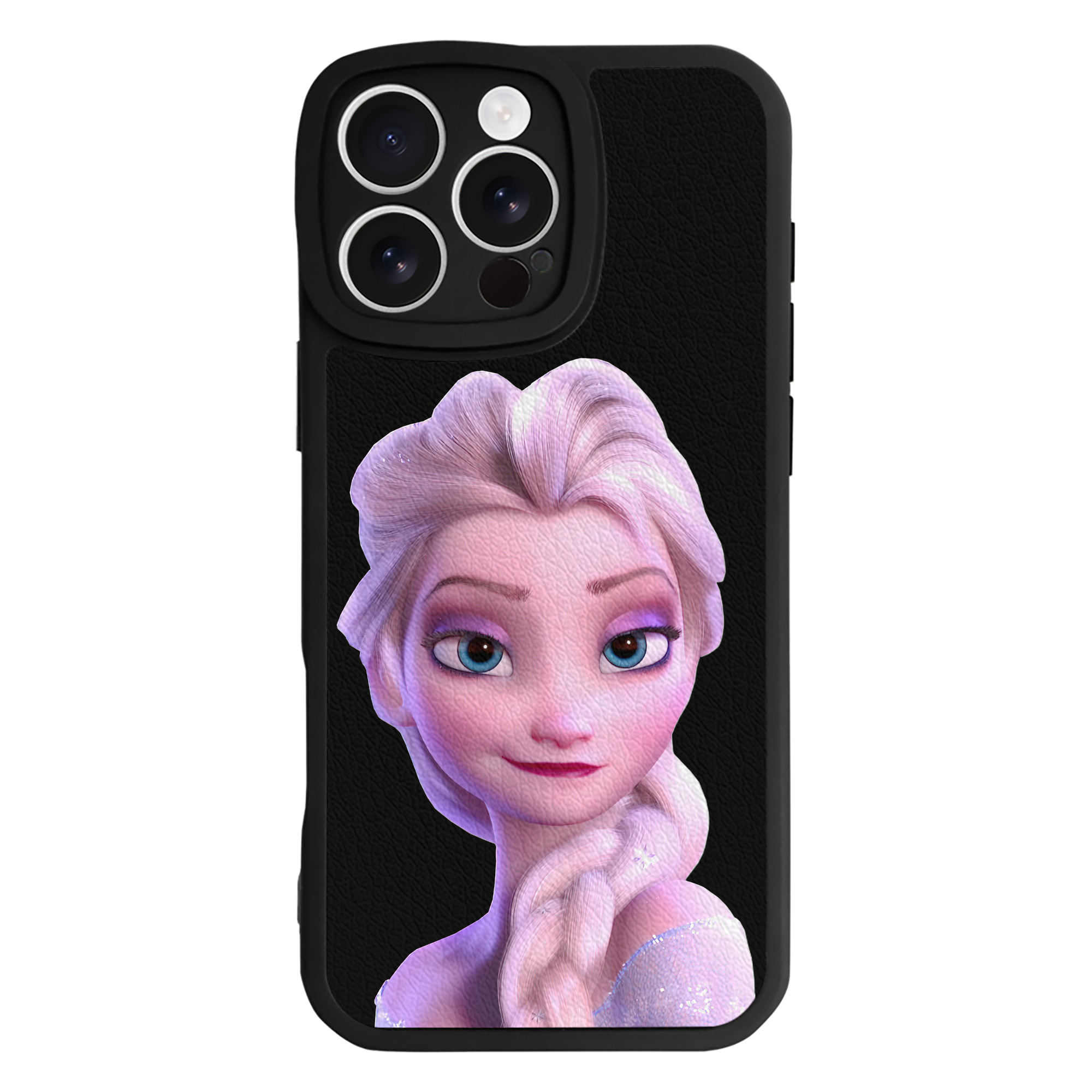 （画像用） アナと雪の女王 アンナ エルサ Frozen Anna Elsa 【iPhone 16シリーズ対応】シリコンスマホケース（レザー調） 材質：シリコン
